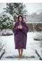 Wellsoft Hooded Wearable Tv Blanket Unisex Oversized Purple (1 Piece) - 4