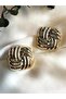 Gold Square Vintage Earrings - 4