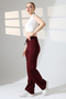 F Corded Fabric Wide Leg Sweatpants with Fleece Lining - 4