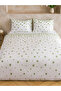 Green Leaf Patterned Double Duvet Cover Set - 2