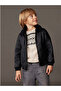 Lcw Kidsplush Collar Leather Look Boys' Coat - 5