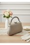 Stone Color Luxury Suede Metal Handle Crystal Stone Embroidered Women Evening Bag Wedding Engagement Graduation - 4