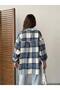 WOMEN'S PLAID POCKETED OVERSIZE RELAXED FIT FLANNEL SHIRT SGT1008 - 2
