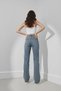 Denisa 90's Stretch Loose Women's Ice Blue Snow Super High Waist Loose Leg Denim Jeans - 8