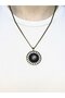 Natural Stone Moonstone Natural Stone Round Model Ancient Woman Necklace Euk49Ay - 2