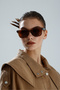 Transparent Leopard Pattern Uv Protection Sunglasses - 6