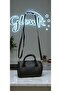 Women's Black Mini Shoulder & Hand Bag – Single Compartment with Zipper and Adjustable Long Strap (17X13X10 cm) - 7
