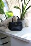 Women's Black Buckle Detailed Strap Shoulder Bag - 2