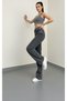 Lina 90`S Stretch Fabric Casual Women's Smoked Snow Super High Waist Wide Leg Denim Jeans - 3
