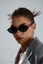 Round Oval Black Framed Uv Protected Women's Sunglasses - 5
