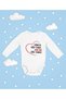 The World Is Next Door, My Uncle Is Next Door! Written Cotton Soft Unisex Snap Fastener Long Sleeve Bodysuit