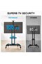 Rolling TV Stand with Wheels for 32-85 Inch LCD LED 4K Flat Screen TVs - 2