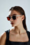Bone Frame Square Unisex Uv Protection Sun Glasses - 5