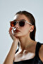 Bone Frame Square Unisex Uv Protection Sun Glasses