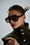 Leopard Pattern Modern Retro Uv Protection Cateye Sunglasses - 8