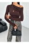 Women's Draped Boat Neck Fingerhole Blouse