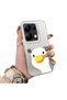 Xiaomi Redmi Note 13 Pro 4g Compatible Silicone Edge Hard Back Anti-Fall Case Sweet Duck - 3
