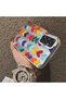 Samsung Galaxy A24 Compatible Silicone Edge Hard Back Anti-Fall Case Colorful Heart - 3