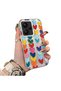 Xiaomi Redmi Note 13 Pro Plus+ 5g Compatible Silicone Edge Hard Back Anti-Fall Case Colorful Heart - 3