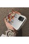 Xiaomi Redmi Note 10S Compatible Silicone Edge Hard Back Anti-Fall Case Beautiful Flower - 4