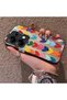 Xiaomi Redmi Note 14S Compatible Silicone Edge Hard Back Anti-Fall Case Colorful Heart