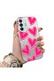 Samsung Galaxy M15 Compatible Silicone Edge Hard Back Anti-Fall Case Heart Pattern - 2