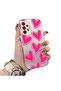 Samsung Galaxy A33 Compatible Silicone Edge Hard Back Anti-Fall Case Heart Pattern - 2