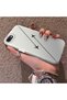 iPhone 7/8/Se 2020 2022 Compatible Silicone Edge Hard Back Anti-Fall Case Airplane Show - 3