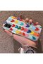 Samsung Galaxy A05 Compatible Silicone Edge Hard Back Anti-Fall Case Colorful Heart