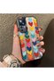 Xiaomi Mi 12t Compatible Silicone Edge Hard Back Anti-Fall Case Colorful Heart - 4