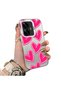 Realme C55 Compatible Silicone Edge Hard Back Anti-Fall Case Heart Pattern - 2