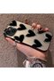 iPhone 15 Plus/14 Plus Compatible Silicone Edge Hard Back Anti-Fall Case Heart Pattern - 3