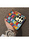 Samsung Galaxy S24 Ultra Compatible Silicone Edge Hard Back Anti-Fall Case Colorful Heart - 3