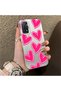 Xiaomi Redmi Note 12 Pro 4g Compatible Silicone Edge Hard Back Anti-Fall Case Heart Pattern