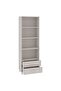 Highboard HAMAR White 60x35x180 cm Solid Wood Pine - 5