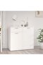 Sideboard White 80x36x75 cm Engineered Wood