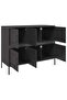 Sideboard Black 100.5x39x79 cm Steel - 8
