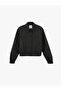 Comfortable Fit Classic Collar Long Sleeve Buttoned Jacket