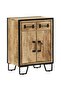 Sideboard with 2 Drawers 53x31x72 cm Solid Wood Mango and Iron - 7