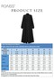 Women's Muslim Standing Collar Dress Solid Color Robe Featuring a Sleek Standing Collar, Full-Lengt - 7