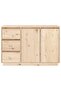 Sideboard 111x34x75 cm Solid Wood Pine - 5