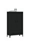 Highboard Black 70x31x115 cm Engineered Wood - 4
