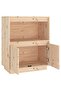 Sideboard 60x34x75 cm Solid Wood Pine - 5