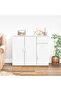 Sideboard White 91x29.5x75 cm Engineered Wood