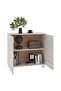 Sideboard HAMAR White 85x35x80 cm Solid Wood Pine - 5