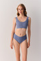 Softly Secret Invisible Laser Cut Non-Marking High Waist Rib Slip Panties - 2