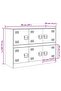 Sideboard Black 99x39x73 cm Steel - 3