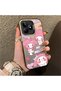 Realme C53 Compatible Protective Silicone Edge Acrylic Back Kuromi Case - 4