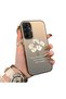 Samsung Galaxy A15 Compatible Silicone Edge Acrylic Back White Flower Protective Case - 3