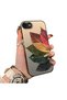 iPhone 7/8/Se 2020 2022 Compatible Silicone Edge Acrylic Back Colorful Leaf Protective Case - 3